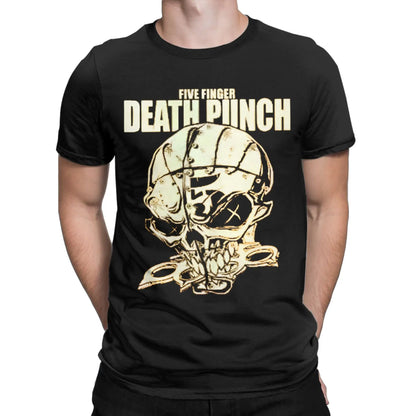 Men Women Five Finger Death Punch metal rock band  T Shirt 100% Cotton New Arrival Tee Shirts  Top Clothing