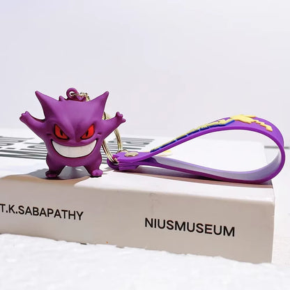 Pokemon Schlüsselanhänger Pikachu Anime Actionfigur Spielzeug Kawaii Cartoon Mode Charmander Psyduck Puppe Schlüsselanhänger Auto Tasche Anhänger Kindergeschenk